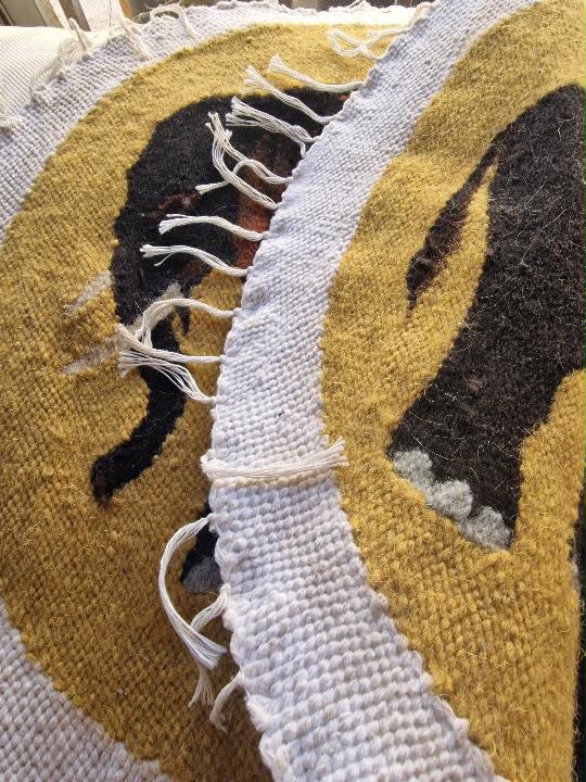 The Elephant — Handwoven Wool Wall Hanging