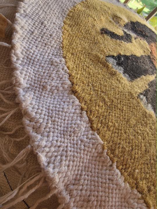 The Elephant — Handwoven Wool Wall Hanging