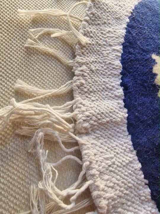 Two Hens — Handwoven Wool Wall Hanging